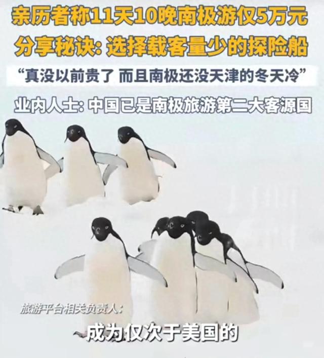 南极游从20万跌至5万