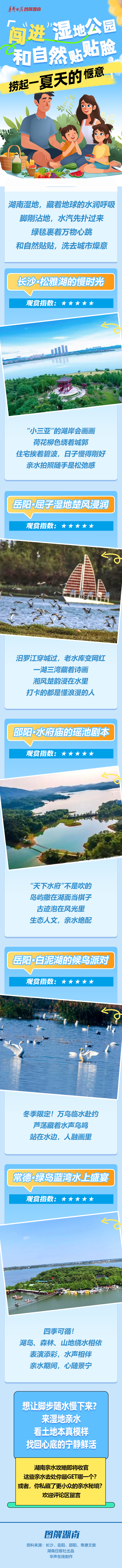 湖南亲水攻略⑦ | 闯进湿地公园，和自然贴贴脸，捞起一夏天的惬意