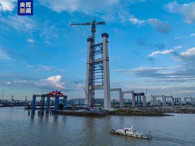 狮子洋通道建设进度更新 狮子洋大桥高度突破200米
