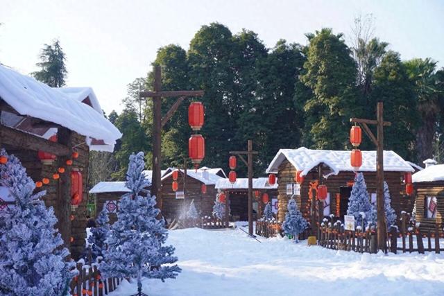 成都青羊非遗博览园"下雪"啦！6000㎡冰雪乐园实现家门口玩雪自由