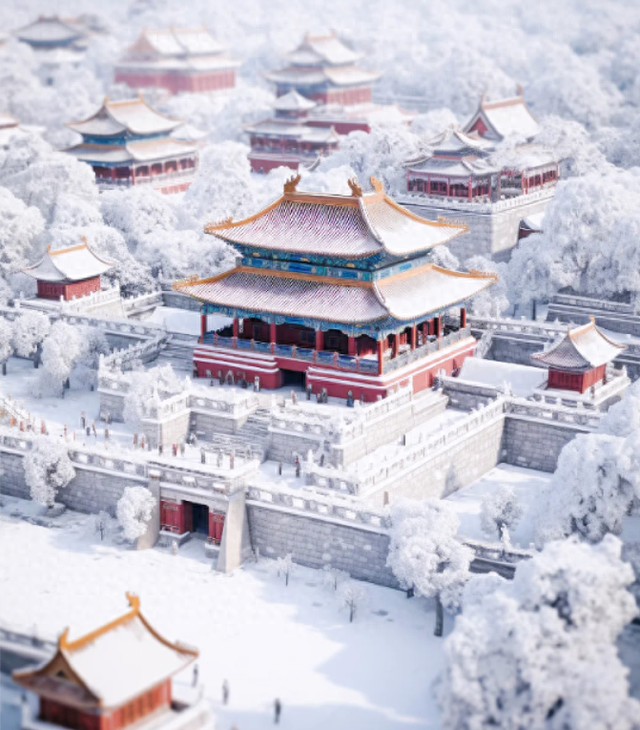 故宫的雪景-美到窒息