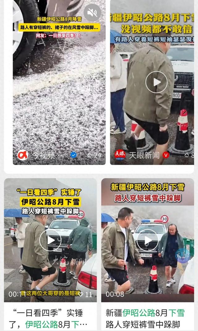 伊昭公路“八月飞雪”全网刷屏！当地相关部门回应→