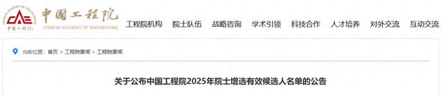 多名“钢铁人”入选！两院院士增选有效候选人名单公布