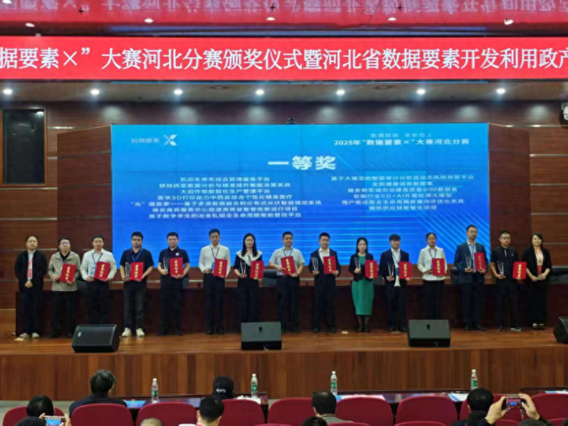 获奖！河北联通携手高校企业荣获2025“数据要素X”河北分赛第一名