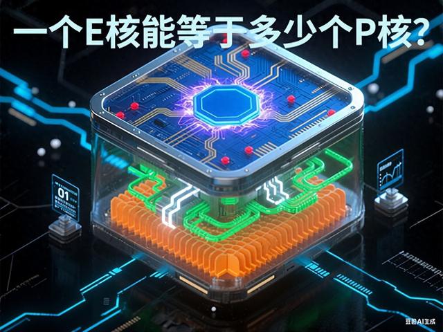 i9-14900K的16个E核相当于几个P核？一种快速对比CPU性能的方法