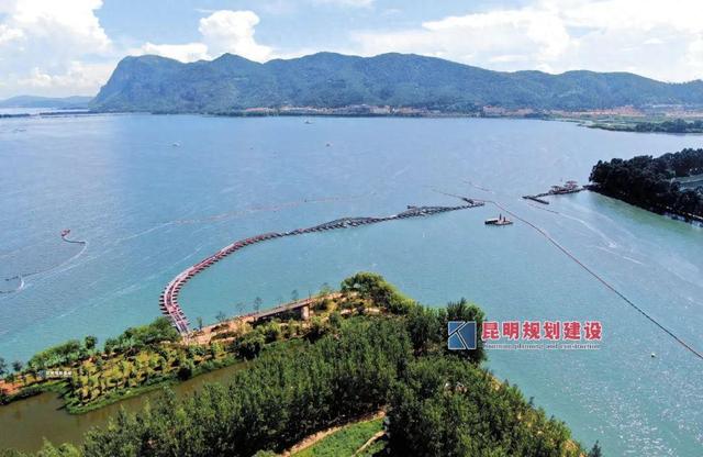 滇池草海第三座浮桥预计9月下旬建成！