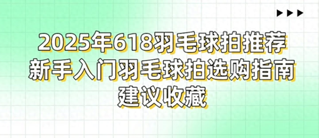 2025年618羽毛球拍推荐，新手入门羽毛球拍选购指南，李宁篇