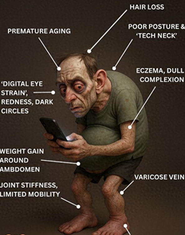 便利生活爽一时？AI展示2050年久坐后果，看完想立刻起身