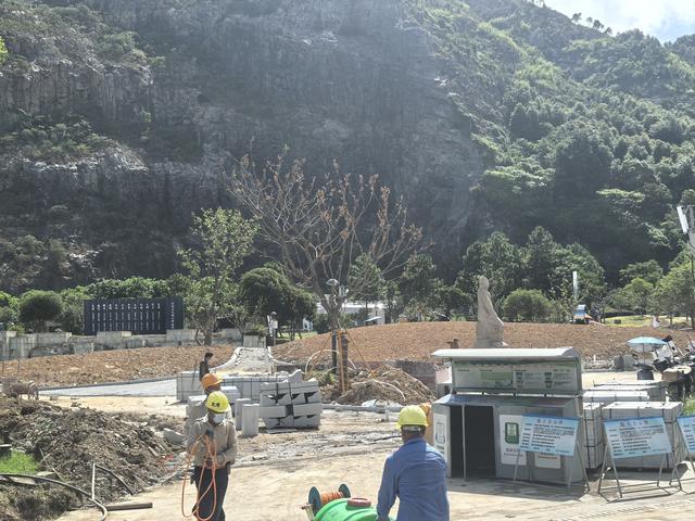 高温挡不住进度！龙湾黄石山公园即将大变样