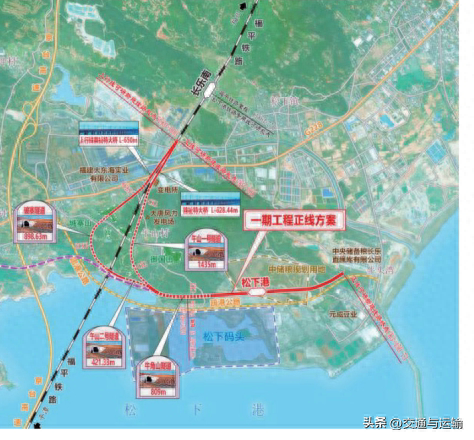 福州松下港铁路专用线松下港站布置方案研究