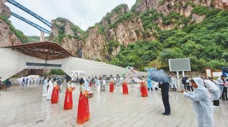 邢台大峡谷景区曲乐迎宾，欢迎八方来客