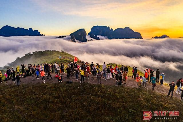 随手拍｜金秀平栏顶上观云海日出