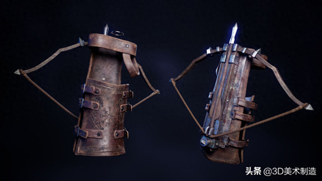 创游编辑器怎么创造武器（游戏建模模型制作全流程ZBrush武器模型制作弩）