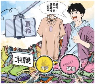 “大牌尾货”竟是按吨回收的二手衣服 孤品直播间陷阱调查