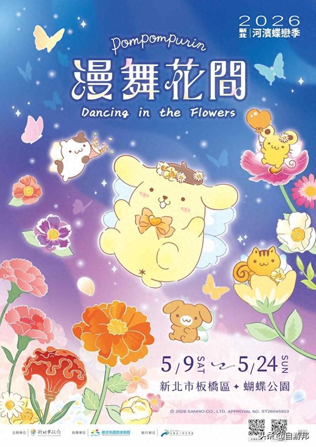 板桥蝴蝶公园，5大打卡装置、日赏花海夜赏灯、交通信息一次看！