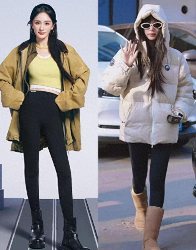 降温啦，“鲨鱼裤”今年冬天火爆了，中年女人这样穿时髦又显瘦！