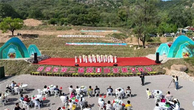 潍坊诸城桃园区第二届障日山茶果文化节开幕