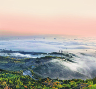 太原惊现云海！西山万亩生态园实拍，城市若隐若现