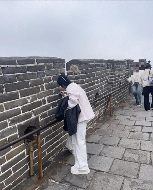 女子在八达岭长城刻字还不听劝？警方：属实，已立案