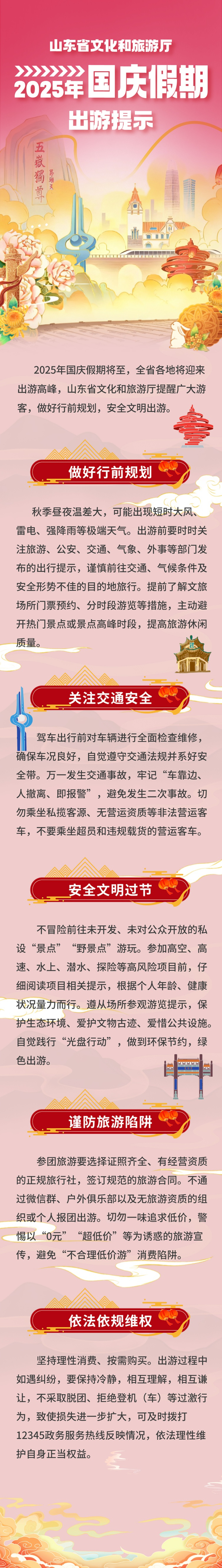 必看！国庆假期出游提示来了