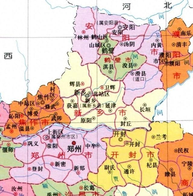 1958年河南开封下辖2市21县，或许是繁华开封的最后一瞥！