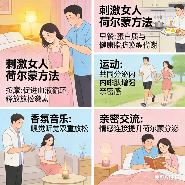 刺激女人荷尔蒙的方法，男人一看就会，不信你试试