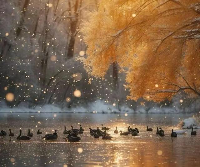 遇见，秋的金黄与冬的银白