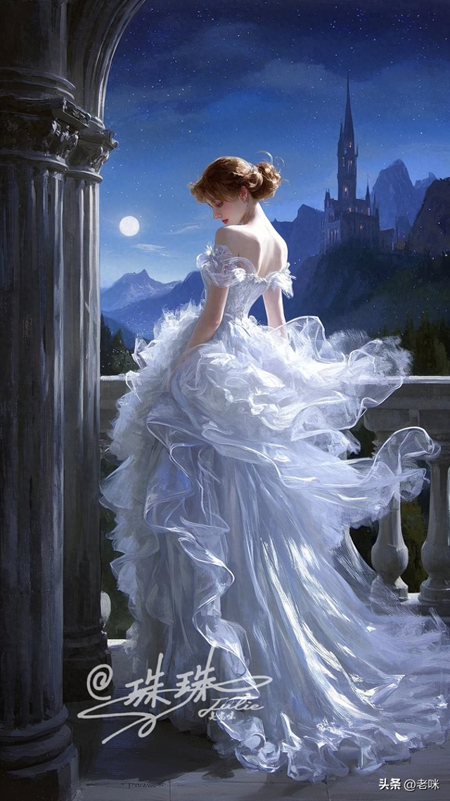 梦幻城堡的公主逃脱了（唯美油画逃离城堡的公主）
