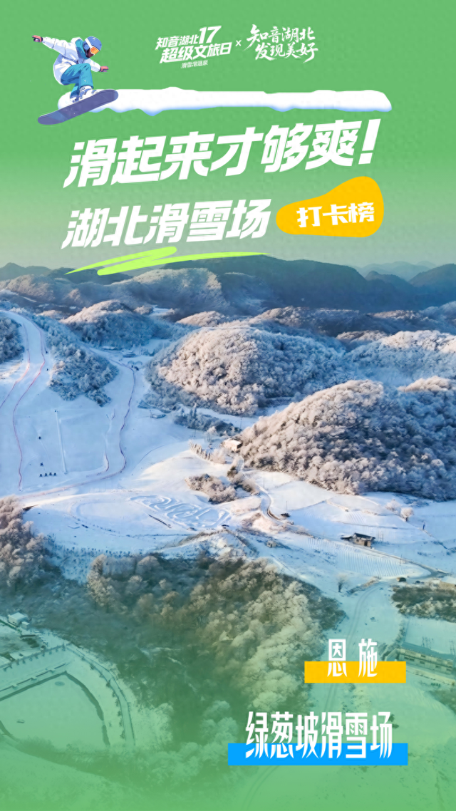 湖北有个滑雪场，让我们一起乘坐高铁享受冬日快乐