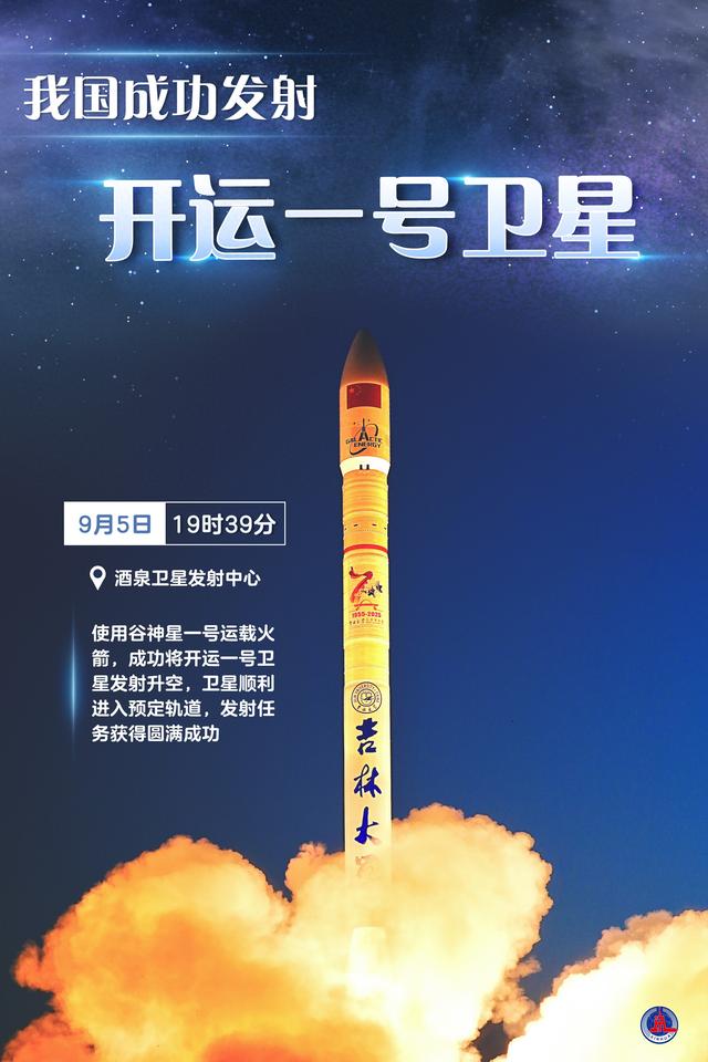 （图表·海报）我国成功发射开运一号卫星