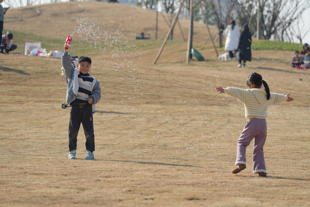 视觉丨金义中央公园人气旺