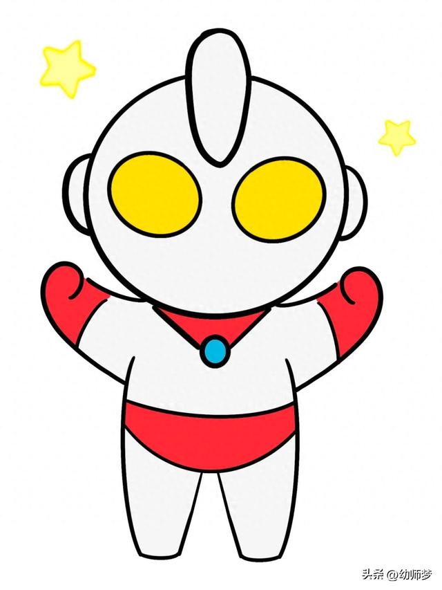 小朋友学着画画奥特曼（儿童简笔画奥特曼适合36岁小朋友）