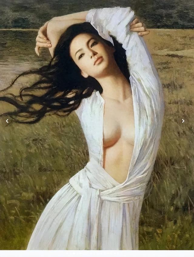 他画了一幅“裸女图”，被盗版超两千万次，有人专门画了抹胸