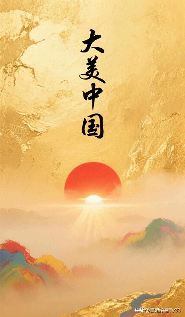 大美中国，山河壮丽如画，五岳巍峨，江河奔腾，尽显华夏磅礴风姿