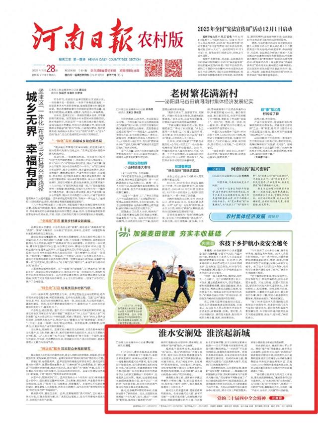 淮水安澜处 淮滨起新城