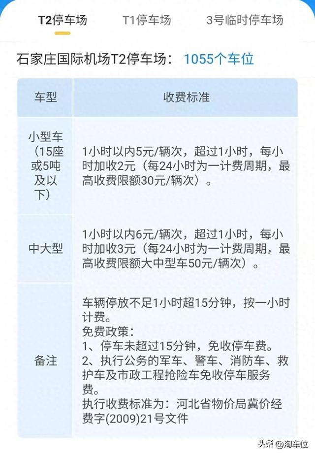 石家庄机场停车多少钱一天，停车怎样便宜