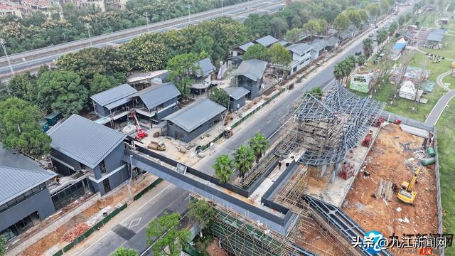 九派之眼文艺街区项目加紧施工