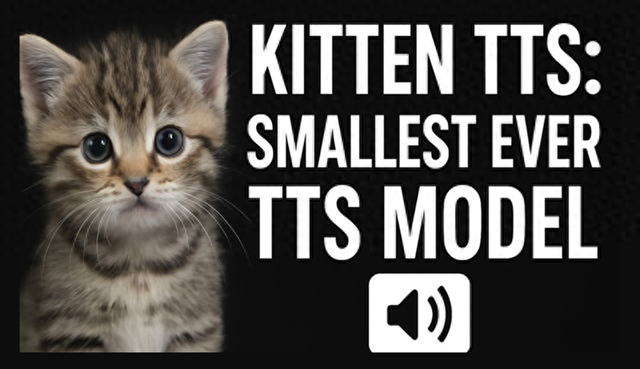 Kitten-TTS：CPU可运行的最小TTS模型