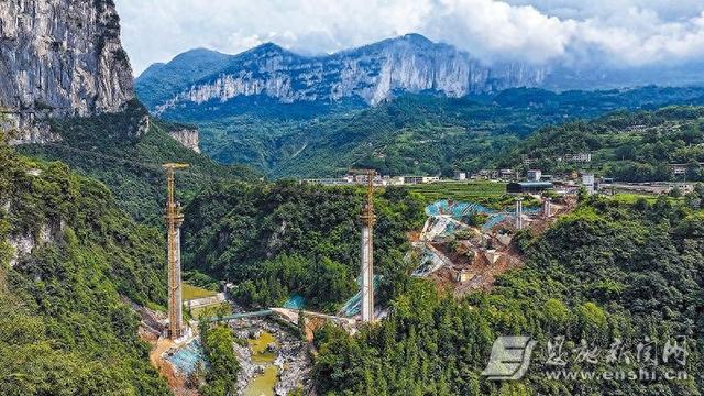 姚家平水利枢纽工程建设正酣
