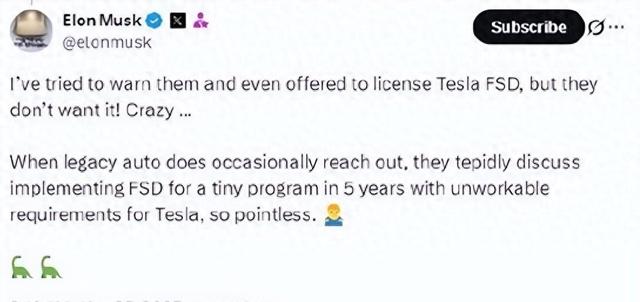 为何没有车企愿用特斯拉FSD？ 三大现实原因剖析