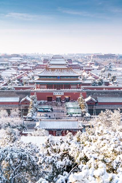 雪落故宫氛围感拉满