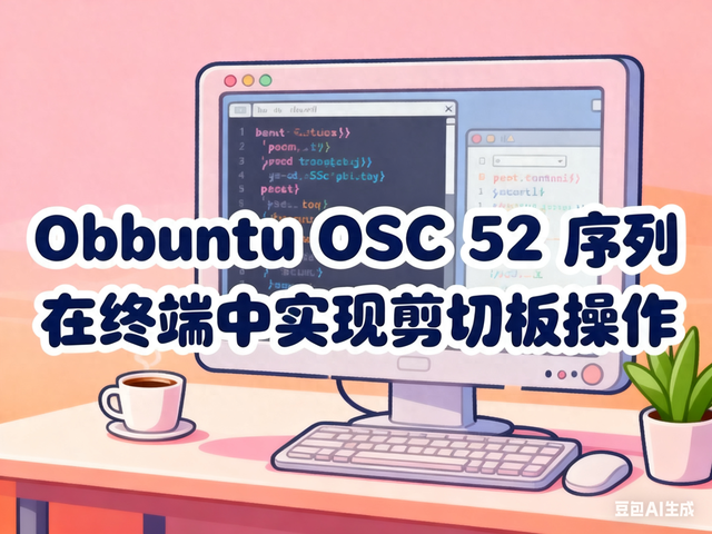 ubuntu通过 命令行工具 + OSC 52 序列 即可在终端中实现剪切板操作