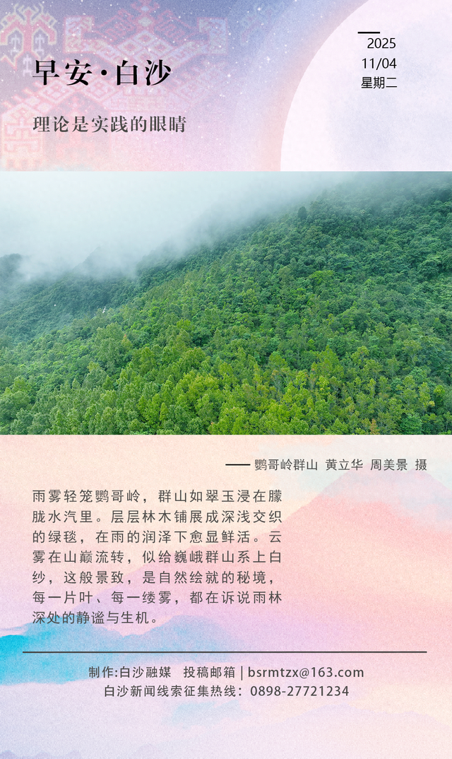 每日一景 | 群山披白纱，雨林吟诗篇
