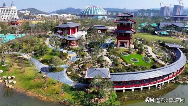 鄂州园博园开园在即，25个展园“迎考”