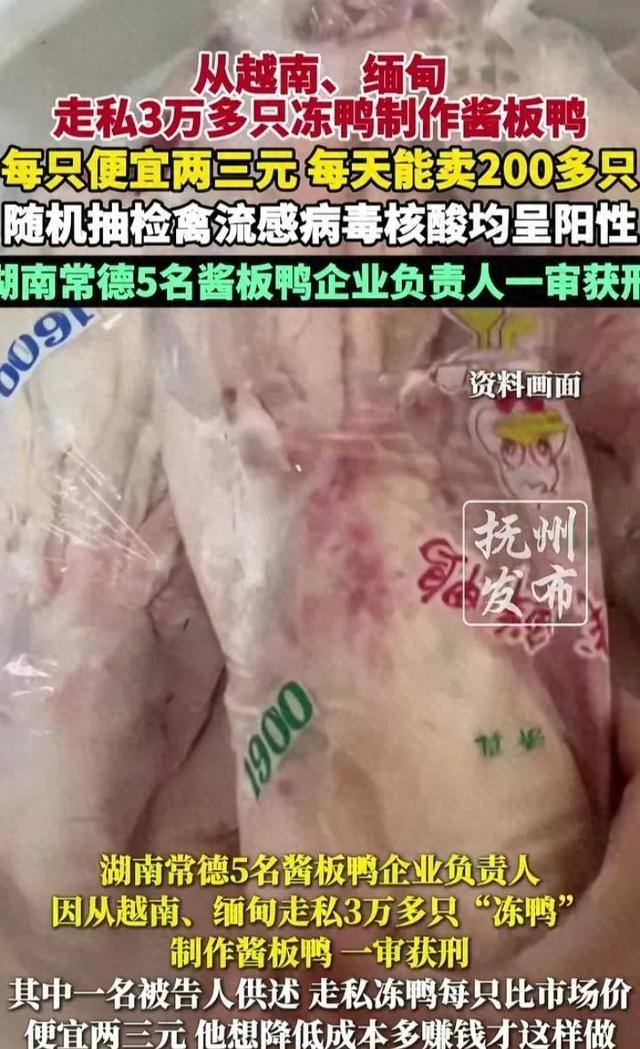 良心被狗吃了？湖南常德，一企业从越南和缅甸走私3万多只冻鸭
