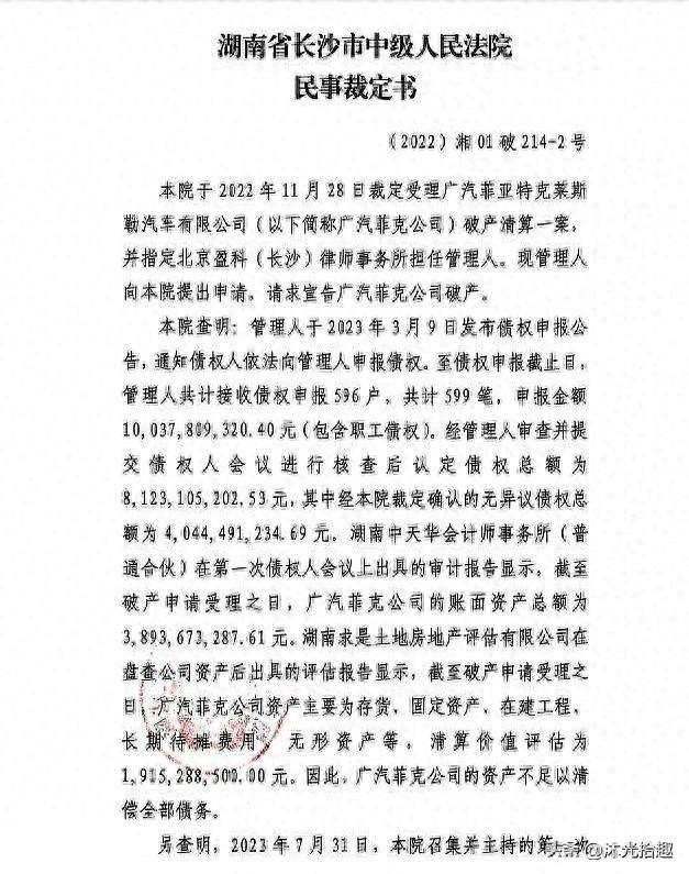突发！广汽菲克宣告破产