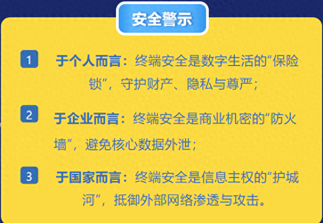 个人终端保卫战——守好网络安全的“最后一公里”