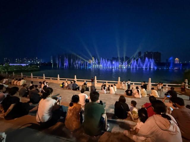 禹都公园音乐喷泉展演重启~
