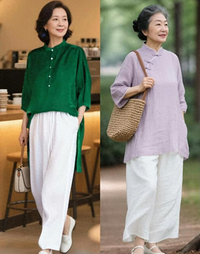 女人上了年纪，最好别穿这3种“阔腿裤”，看着显老、廉价还油腻