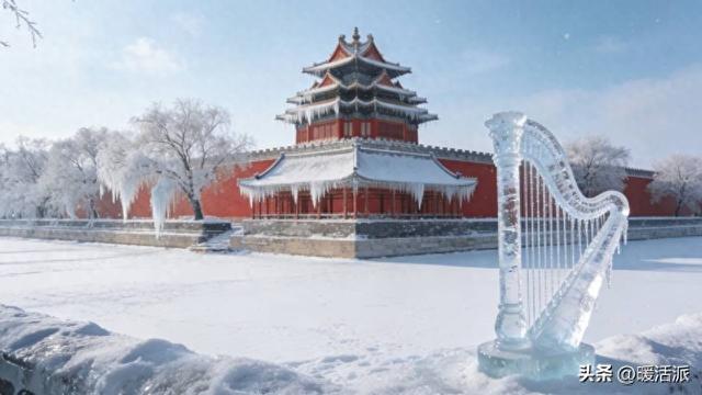 北京初雪封神！故宫脊兽披白，胡同烟火裹着雪香醉了全网